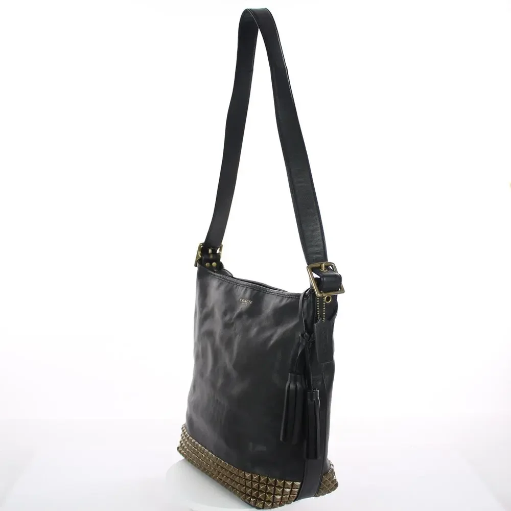 Coach Legacy Studded Black Leather Duffle Bag 26413